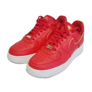 Nike Air Force 1 '07 ESS Red w/ Gold